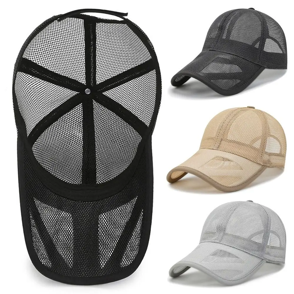 

Breathable Adjustable Outdoor Sports Men Women Baseball Cap Summer Sunscreen Hats Sun Protection Caps Full Mesh Hats