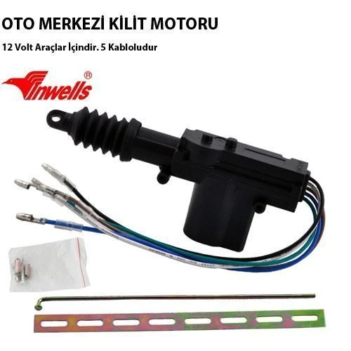 Электродвигатель центрального замка один мотор 5 кабель 12 вольт (передняя дверь) |