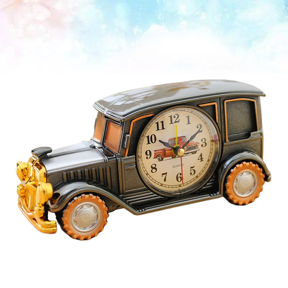 

1pc Classic Car Shape Clock Room Decoration Creative Gift Bedside Clock Desktop Alarm Clock for Office