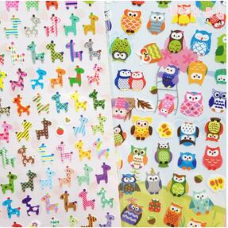

30pcs/lot New Giraffe & Owl style Paper Stationery Stickers DIY Kawaii Stickers For Decoration Diary Scrapbooking Free Shipping