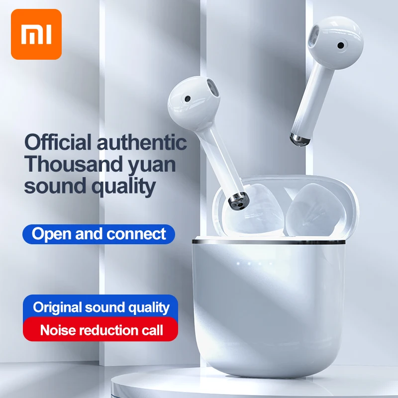

Xiaomi 2022 TWS Bluetooth Earphones Wireless HiFi Stereo Music Headset Waterproof Touch Control Long Standby Earbuds with Mic