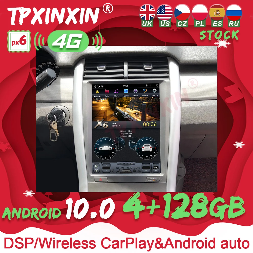 

12.1 INCH For Ford EDGE 2008 2009 2010 2011-2014 Tesla Android Radio Multimedia Car Recorder Stereo Player PX6 GPS Head Unit