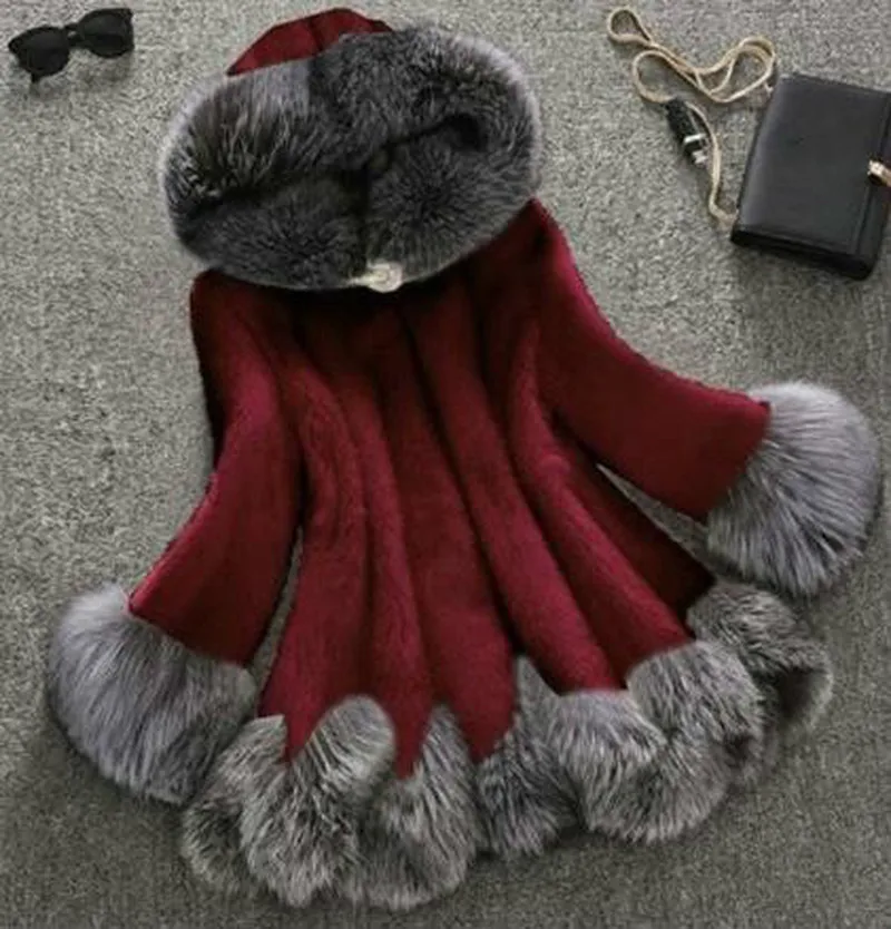 2023 New Winter Imitation Mink Fur Casual Coat Women's Thick Warm Ladies Fur Coat Mid-length