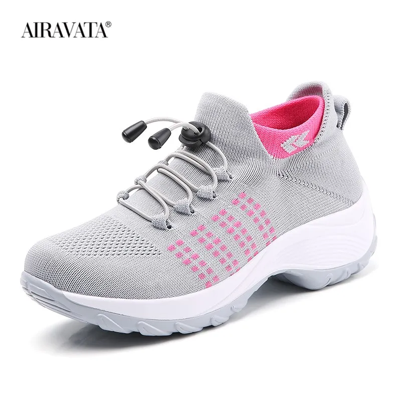 Sneakers Women Flat Platform Shoes Woman Breathable Mesh Tenis Ladies Shoes for Sock Sneakers Zapatillas Mujer