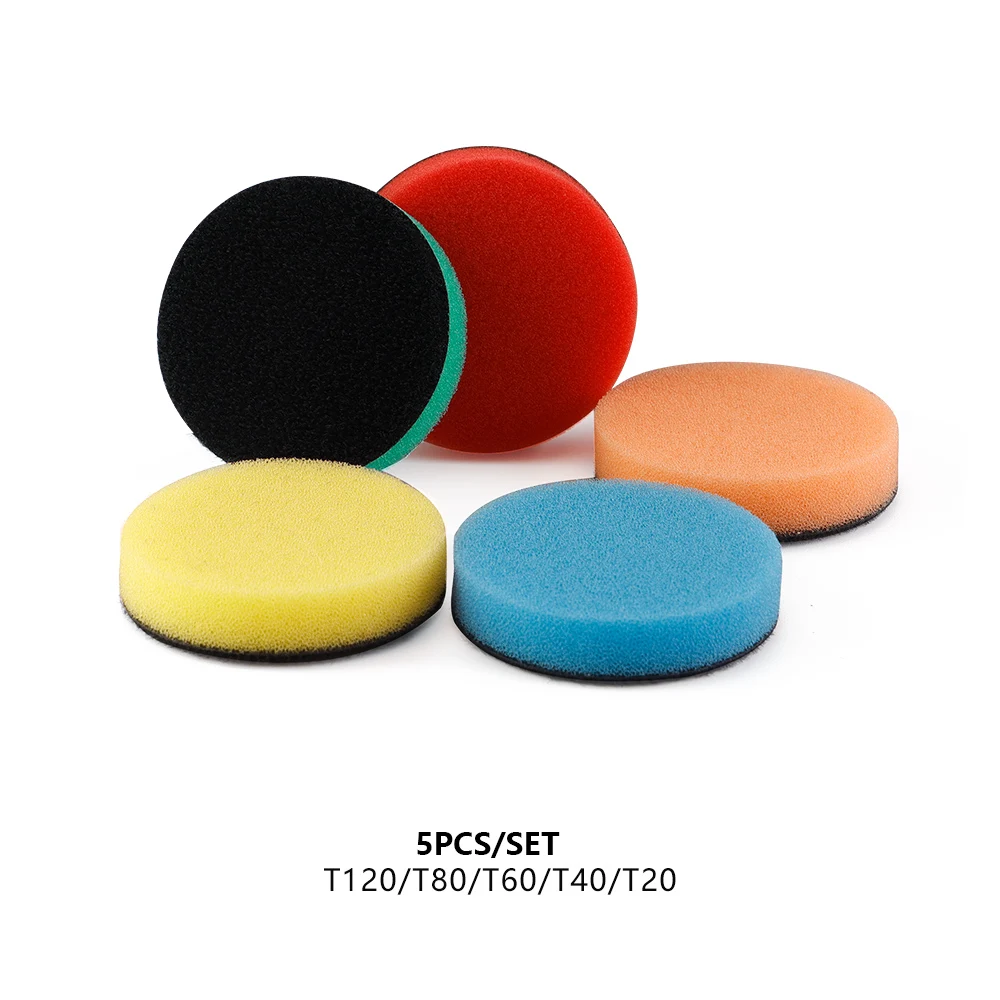 

SPTA 5 шт. 1 дюйм (30 мм) 2 дюйма (50 мм) Мини Полировочная губка поролоновые прокладки для автомобильной роторной дрели комплект полировки для детейлинга