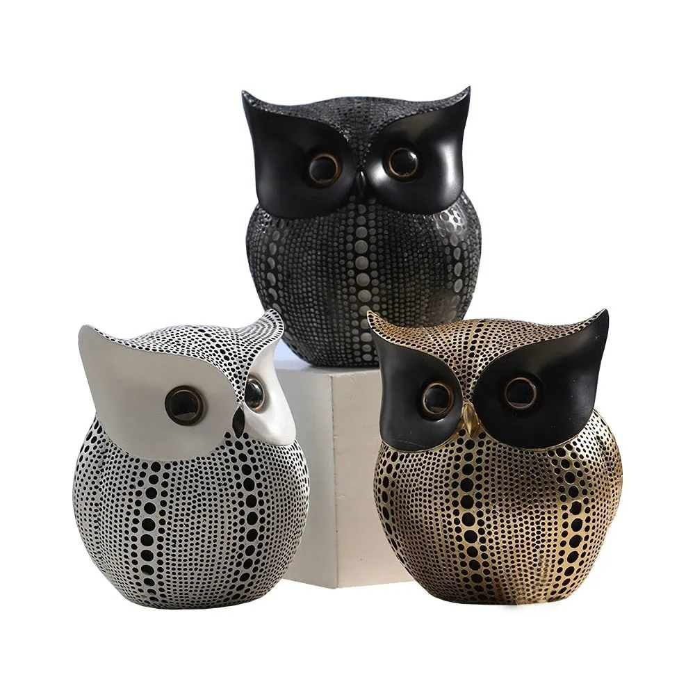 

Resin Money Saving Box Safe Coin Bank Adults Kids Candy Machine Resin Owl Statues Ornaments Money Saving Box Home Figurines