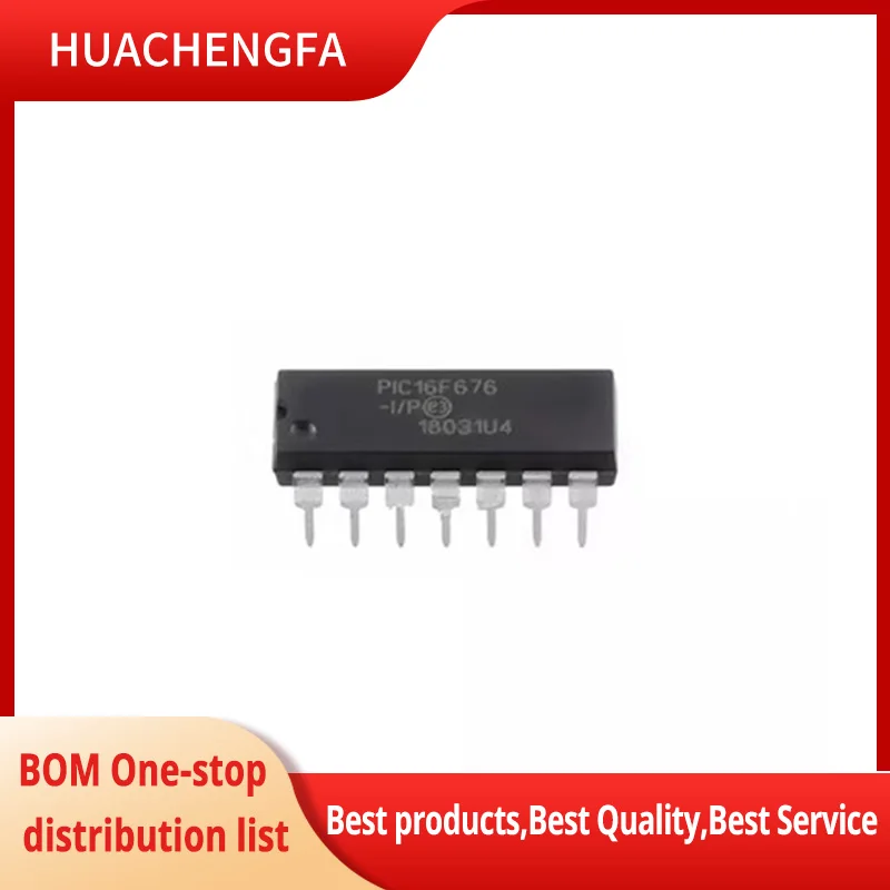 

1~5PCS/LOT PIC16F676-I/P PIC16F676 DIP14 8-bit flash microcontrol chip in stock