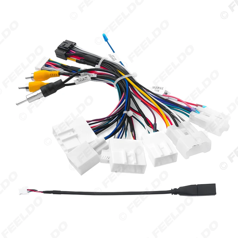 

Автомобильный 16-контактный кабель питания FEELDO для Android для Toyota RAV4 2016-2020/Camry 2012/Highlander 2018