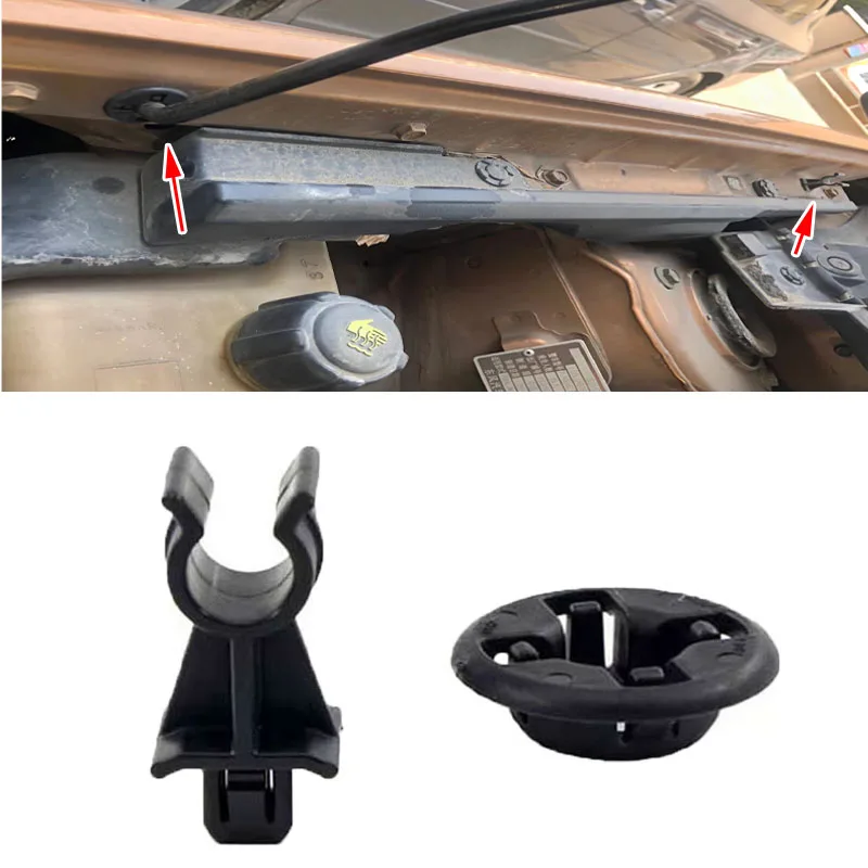 Car Accessories for Nissan  Dualis J10 Xterra 2005 2006 2007 2008 2009 2010 2013  Hood Bonnet Prop Rod Support Clamp Clip Kit