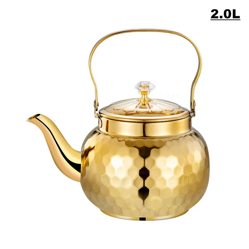 

Золотой чайник из нержавеющей стали 1.2 л