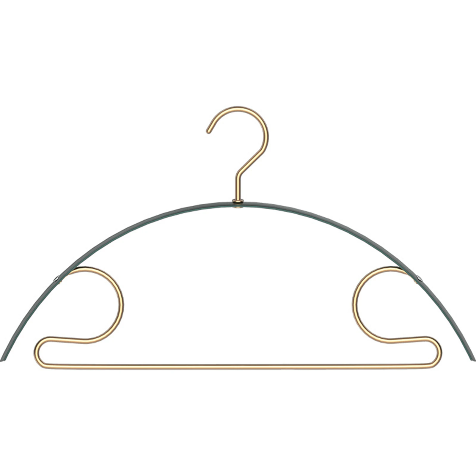 

No Shoulder Marks Hanger Aluminum Alloy Curved Hook Design Household Space Saving Non Slip for Sweater Coat Pants Shirt