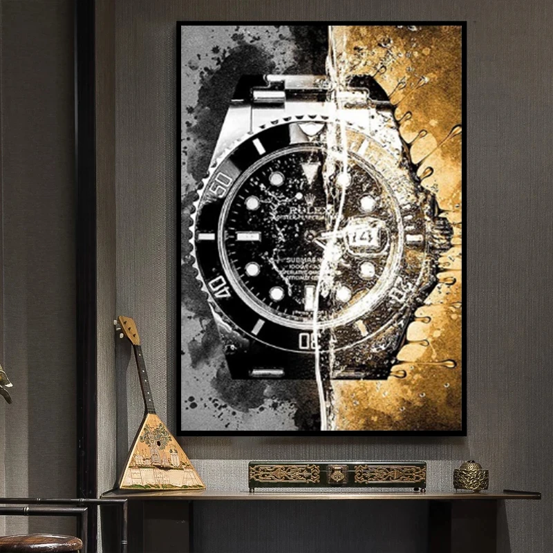 

Luxury Wrist Watch Wall Art Poster Prints Canvas Painting Printed Wall Decor Pictures For Living Room Home Decoration Cuadros