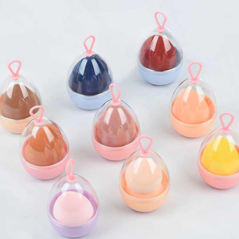1pc Sponge Stand Storage Case Makeup Blender Puff Holder Empty Cosmetic Egg Shaped Rack Transparent Puffs Drying Box Beauty Tool images - 6