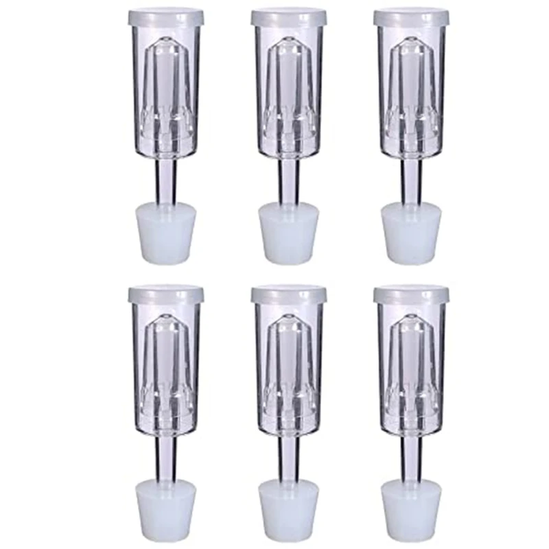 

6 Fermentation Air Locks with 6 Stopper Wine Air Locks