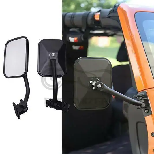 

Дверные петли зеркала заднего вида прямоугольные для Jeep Wrangler TJ JK широкие квадратные дверные боковые петли аксессуары для зеркала