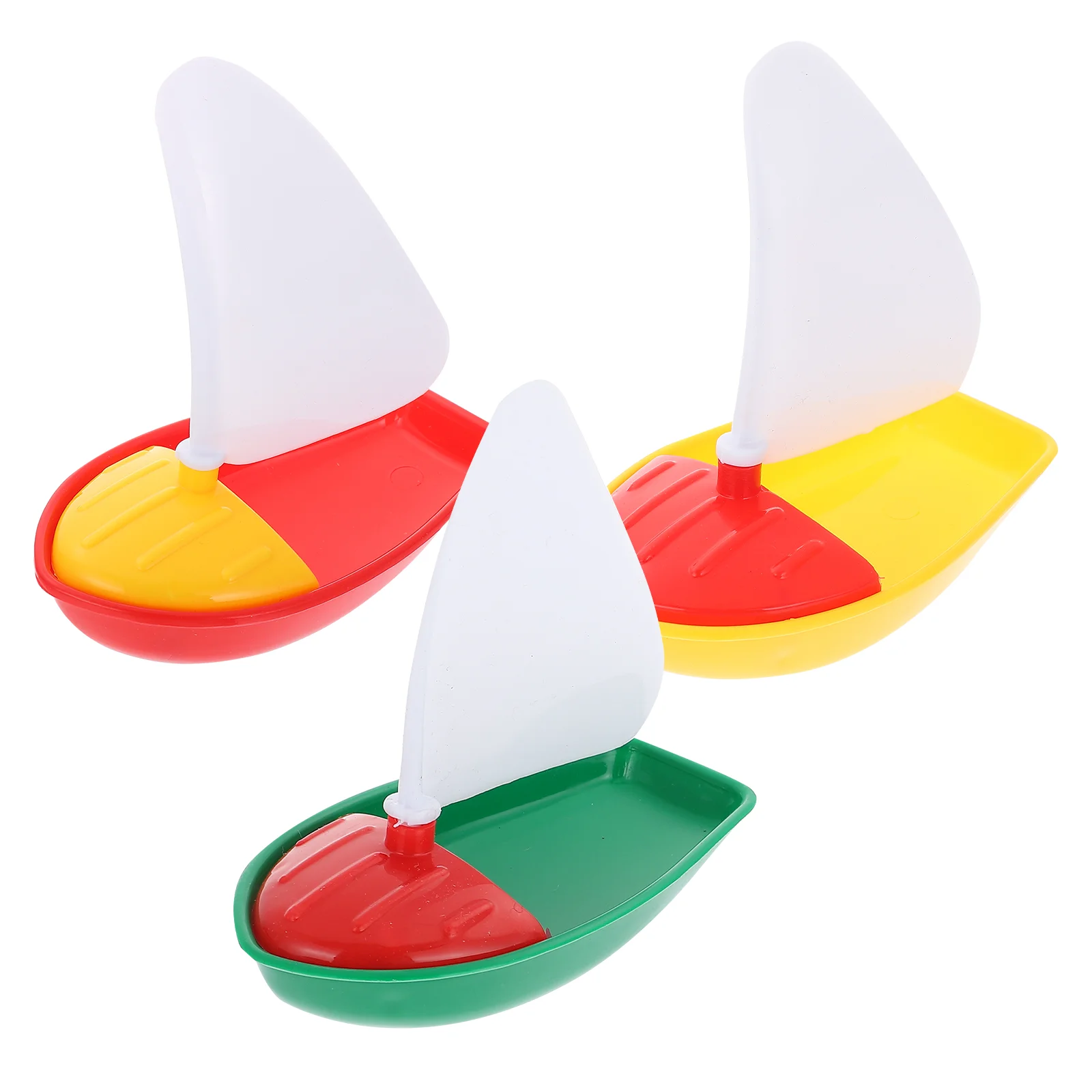 

1 Set 3pcs Bath Pool Toys Sailboat Toys Bathtub Toys Kids Beach Toys Sailboat Gunboat Water Floating for Children Todders Up