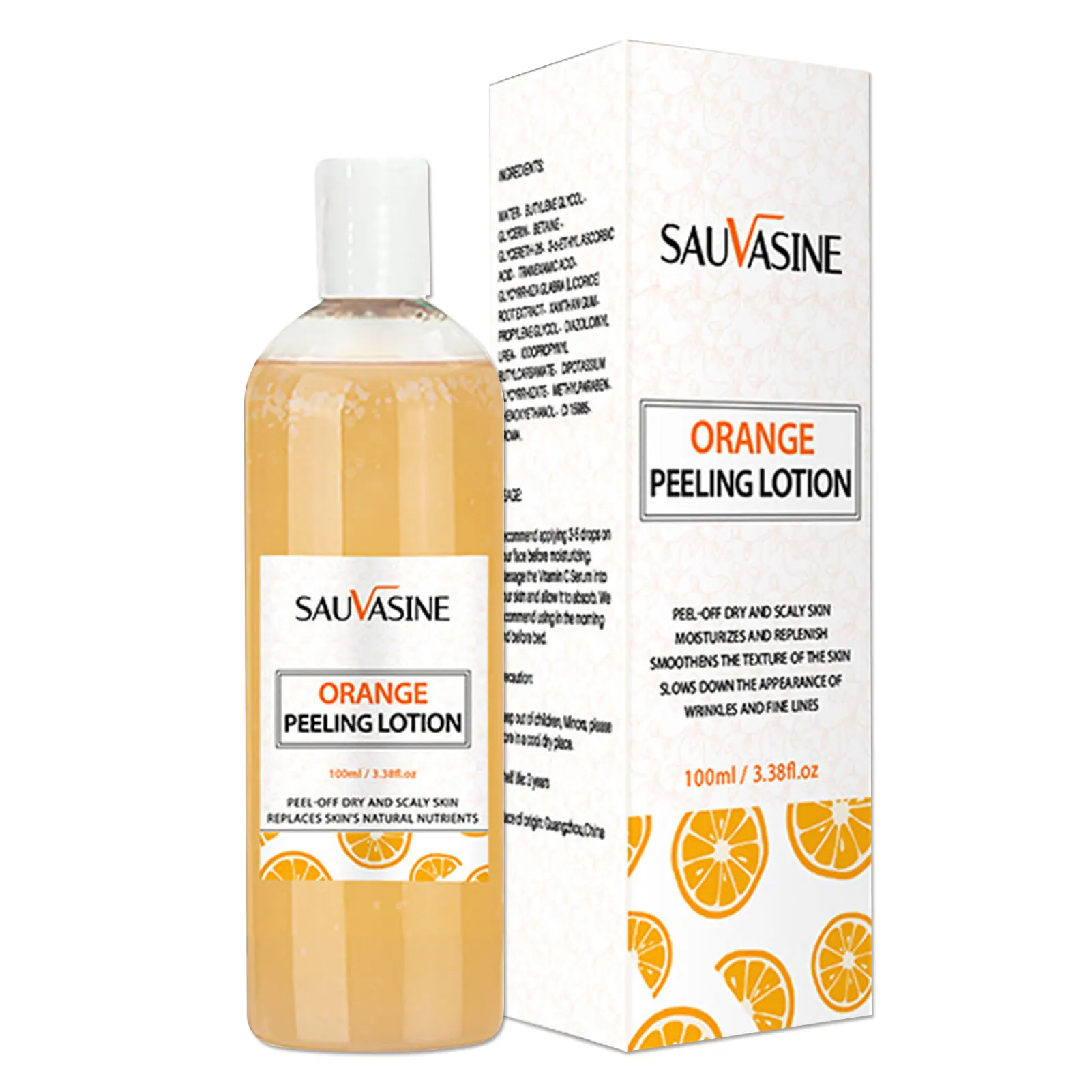 

100ml Orange Peeling Lotion Skin Finger Knee Armpit Dark Spots Brighten Exfoliating Cream Body Whitening Peeling Lotion