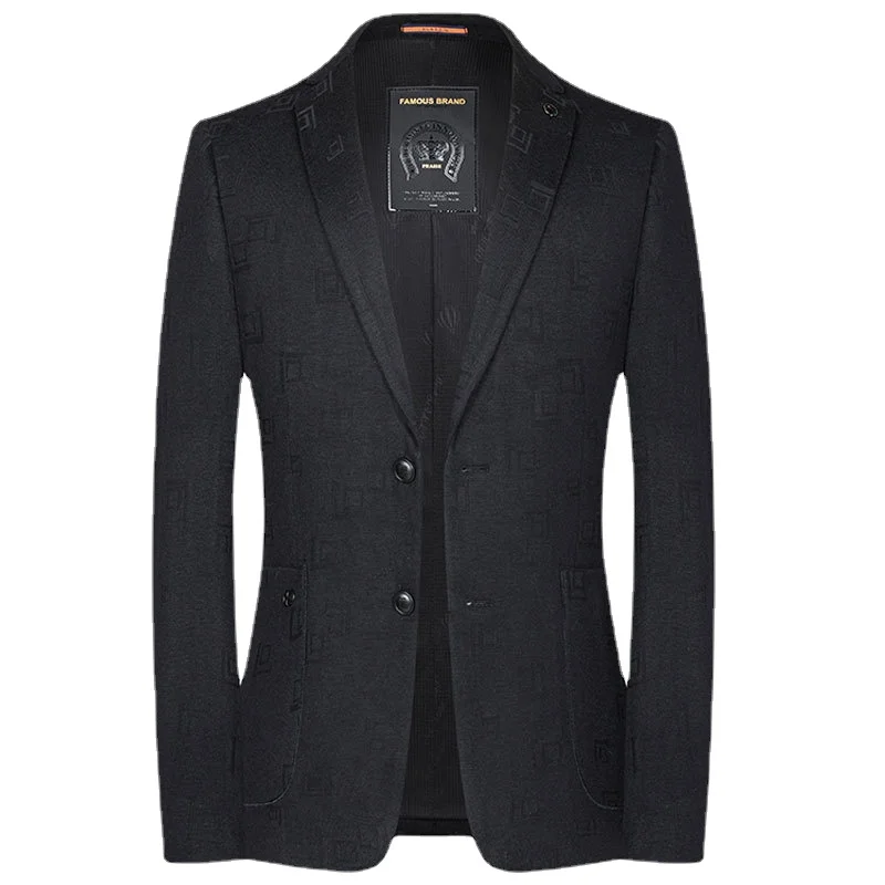 

New Arrival High Quality Knitted Men's Autumn and Winter Fashion Trend Casual Wool Suit Single Western Coat Size MLXL2XL3XL4XL