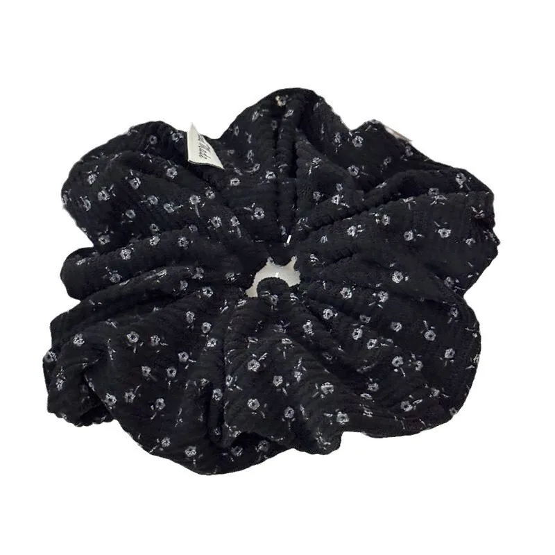 Осень-зима новый стиль вельветовые резинки для волос с цветочным принтом большие