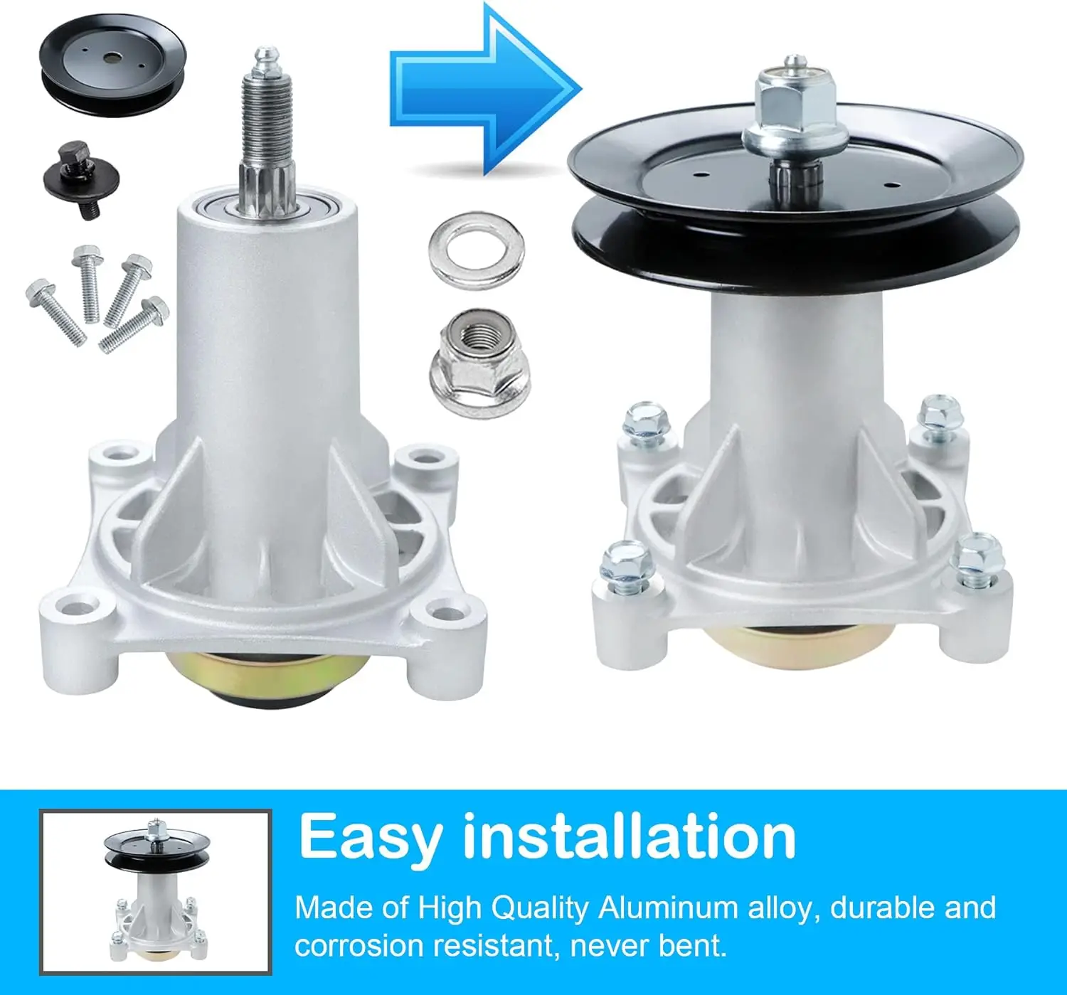 Шпиндель косилки в сборе подходит для Husqvarna 46 &quot2246 LS YTH 2042 шпиндель 187292 532192870 с