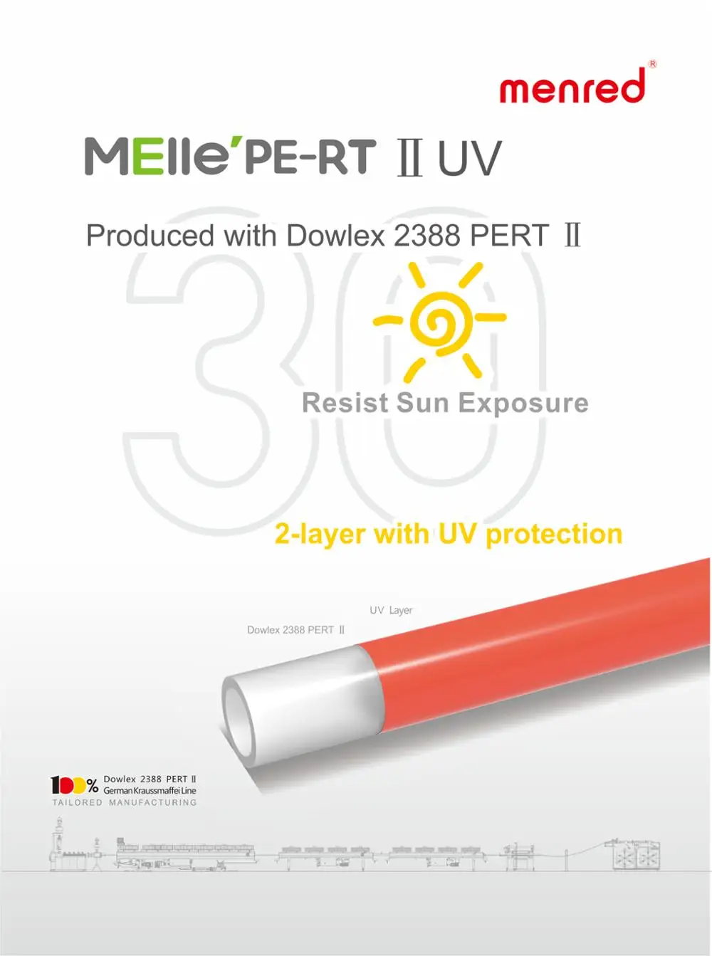 Pert Нагревательная труба для пола с длительным сроком службы нагревательная PEX