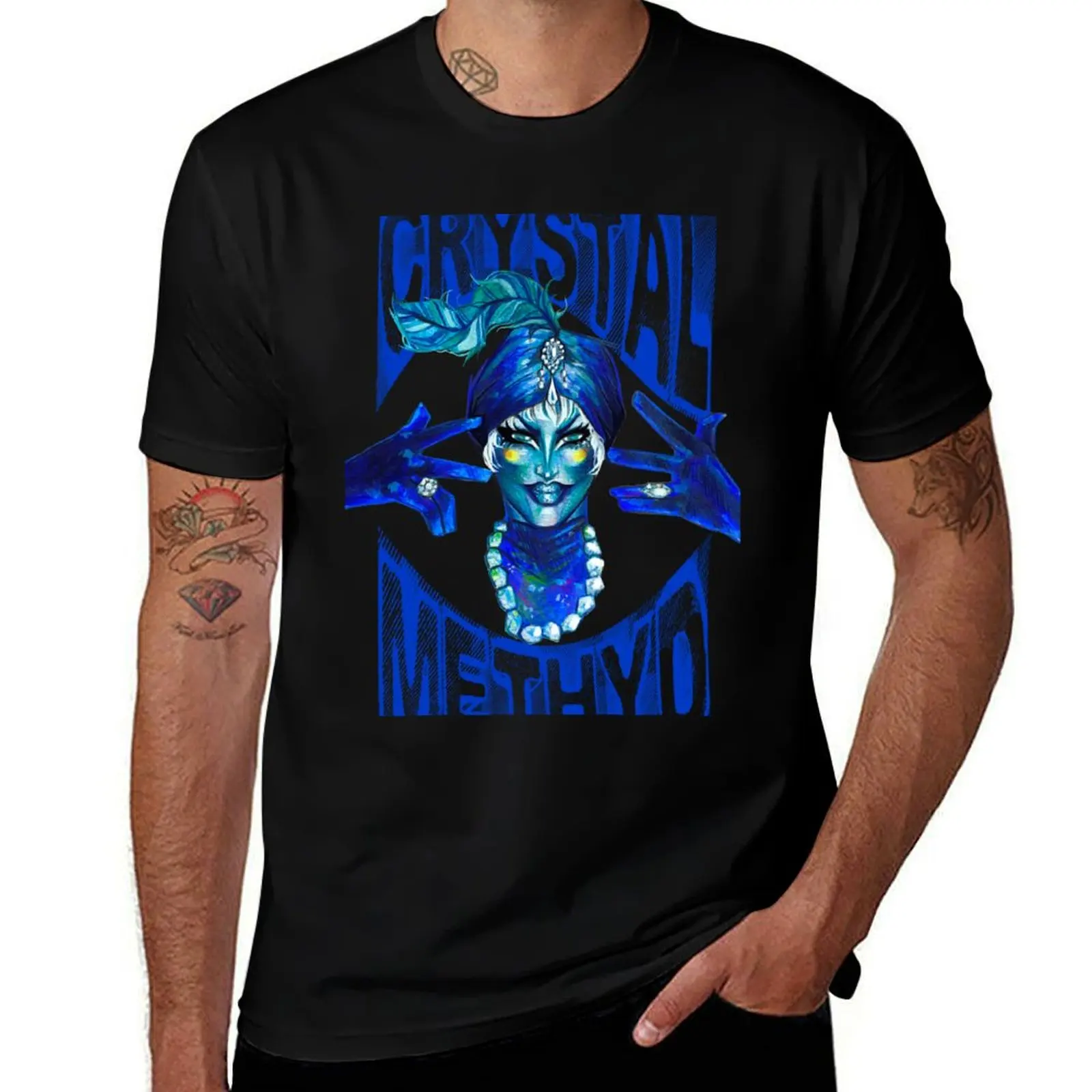 Фото Crystal Methyd Eleganza Extravaganza Best Drag Runway футболка одежда больших размеров одежда аниме футболка мужская №1