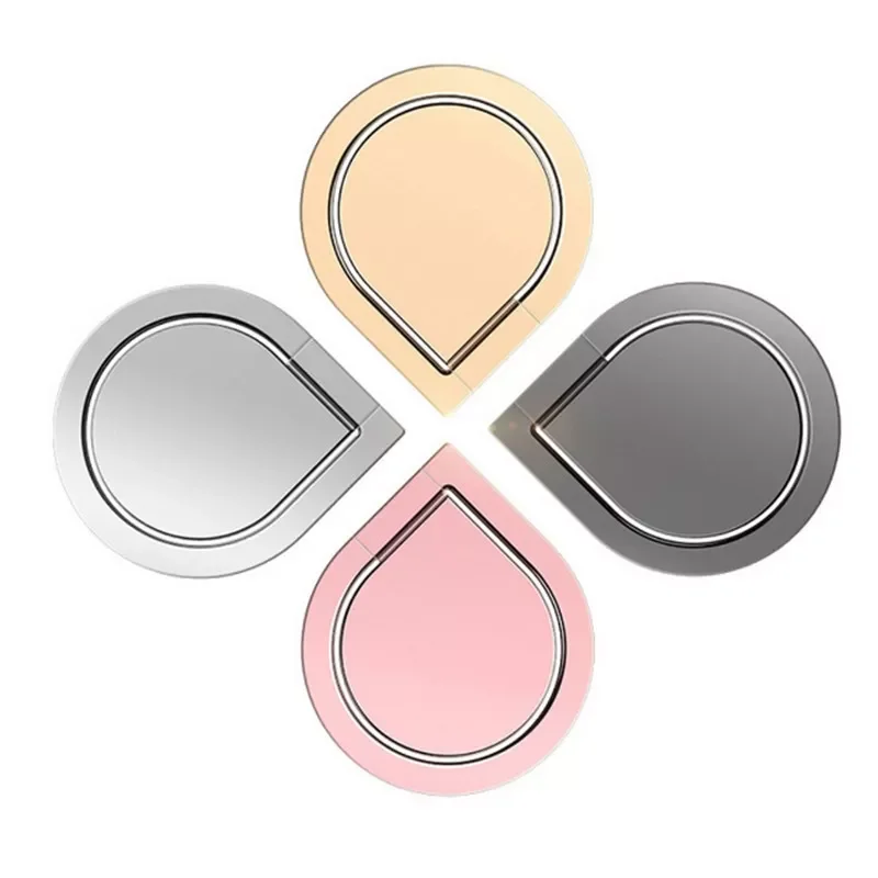 

Universal Metal Magnetic Cell Phone Holder Water Drop Shape Phone Ring Stand 360 Degree Rotate for iPhone Samsung Xiaomi Huawei