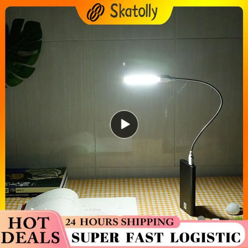 

5/8/10PCS Lamp Mini 5v Led Book Light Portable Eye Protection Table Lamp Reading Book Lamp For Power Bank Pc Night Lights 8leds