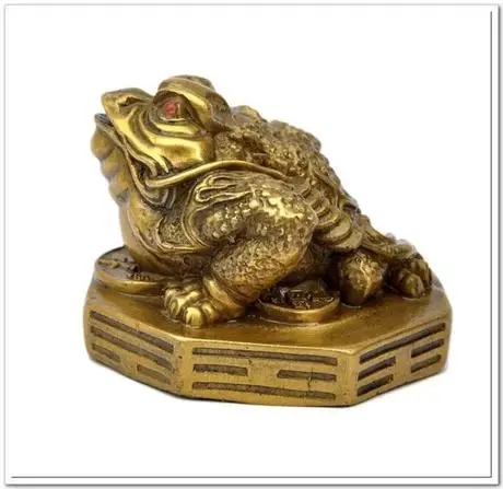 

A pure gossip toad Home Furnishing lucky Wangcai business necessary evilroom Art Statue