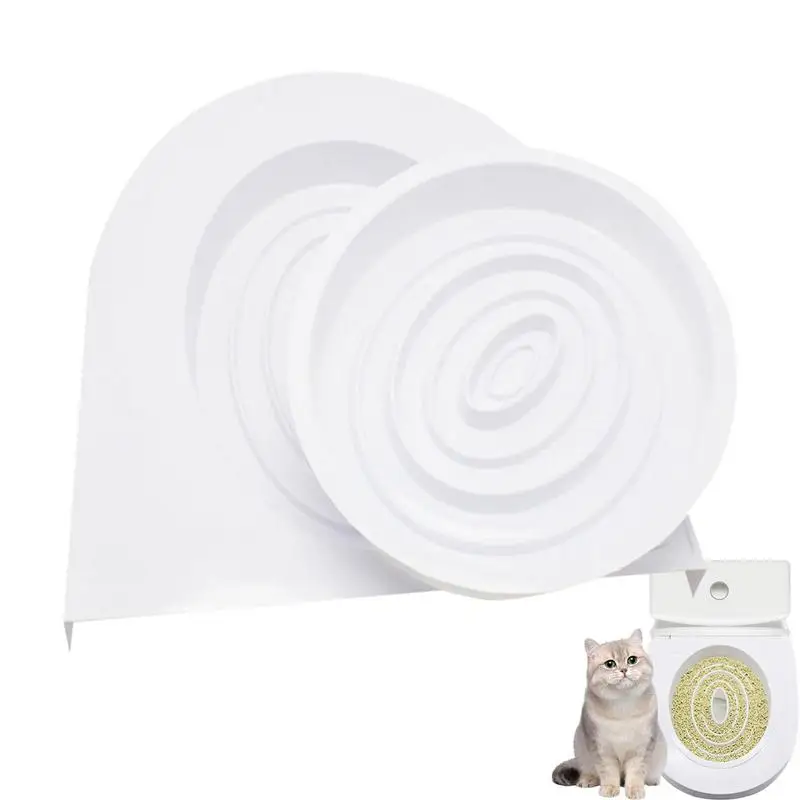 

Cat Toilet Training Easy Use Cat Toilet Set Reusable Cat Toilet Teaching Tray Portable Pets Litter Training Kit Pad For Cats Dog