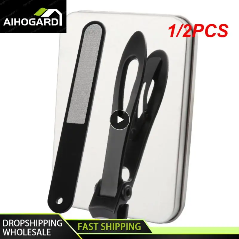 

1/2PCS New large opening nail clippers thick nail trimmer stainless steel professional large opening nail tool