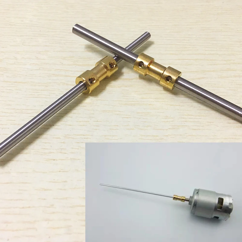 Латунная стандартная связь зеркальный разъем преобразователь вала двигателя 2/2