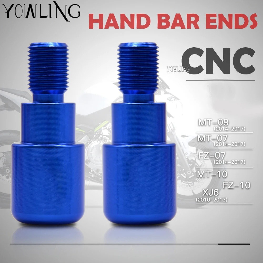 

Motorcycle CNC Handlebar Grips Bar Ends Slider Handlebar Gear Balanced Plug Handle Bar Sliders FOR YAMAHA X-MAX 400 250 125 MT09