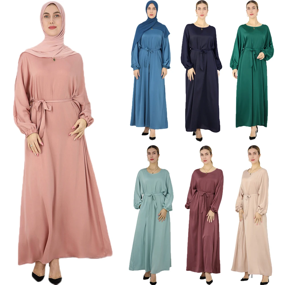 

Ramadan Abaya Femme Muslim Hijab Dress Turkey Kaftan Caftan Muslim For Women Vestido Plain Islam Worship Service Clothing Robe