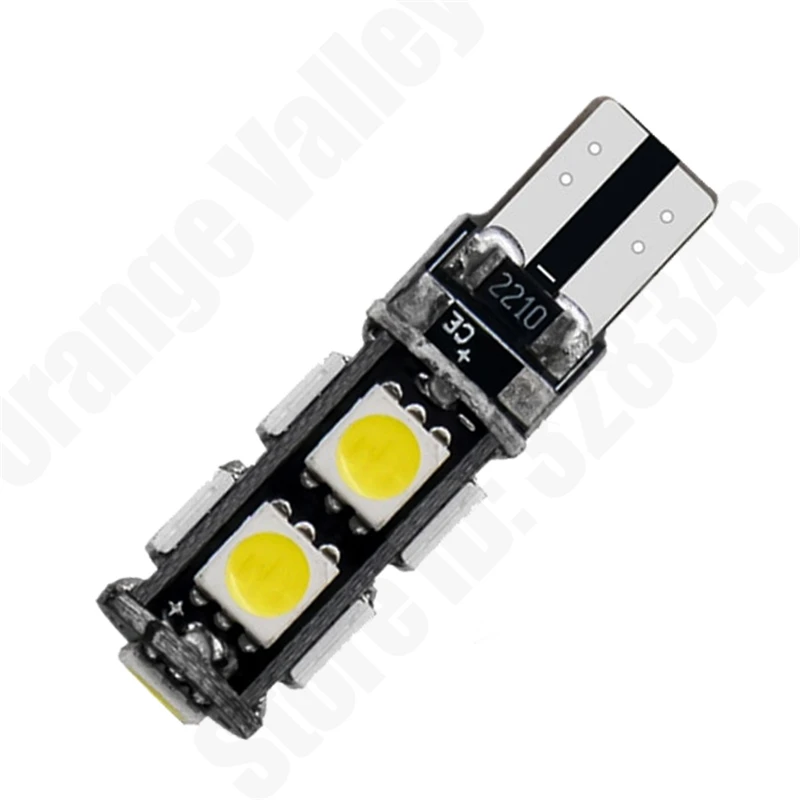 10 шт. автомобильные светодиодсветодиодный лампы T10 9SMD 5050 194 168 W5W 9 дюймов |