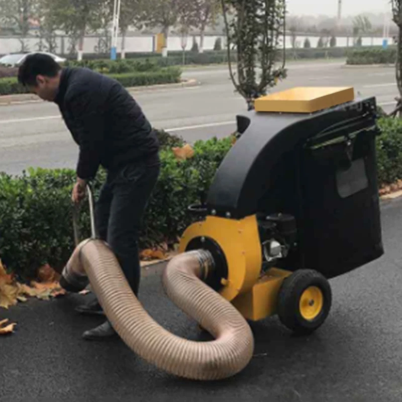 

Self-propelled leaf vacuum suction leaf blower