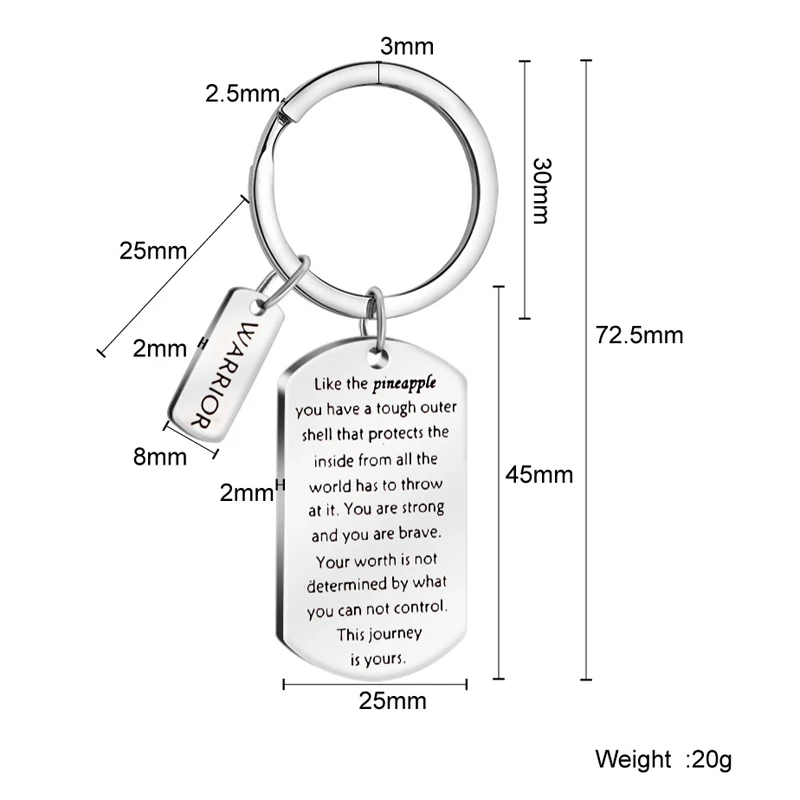 Подарок для ананаса IVF это путешествие с брелок ключей подарок мамы бесплодия |
