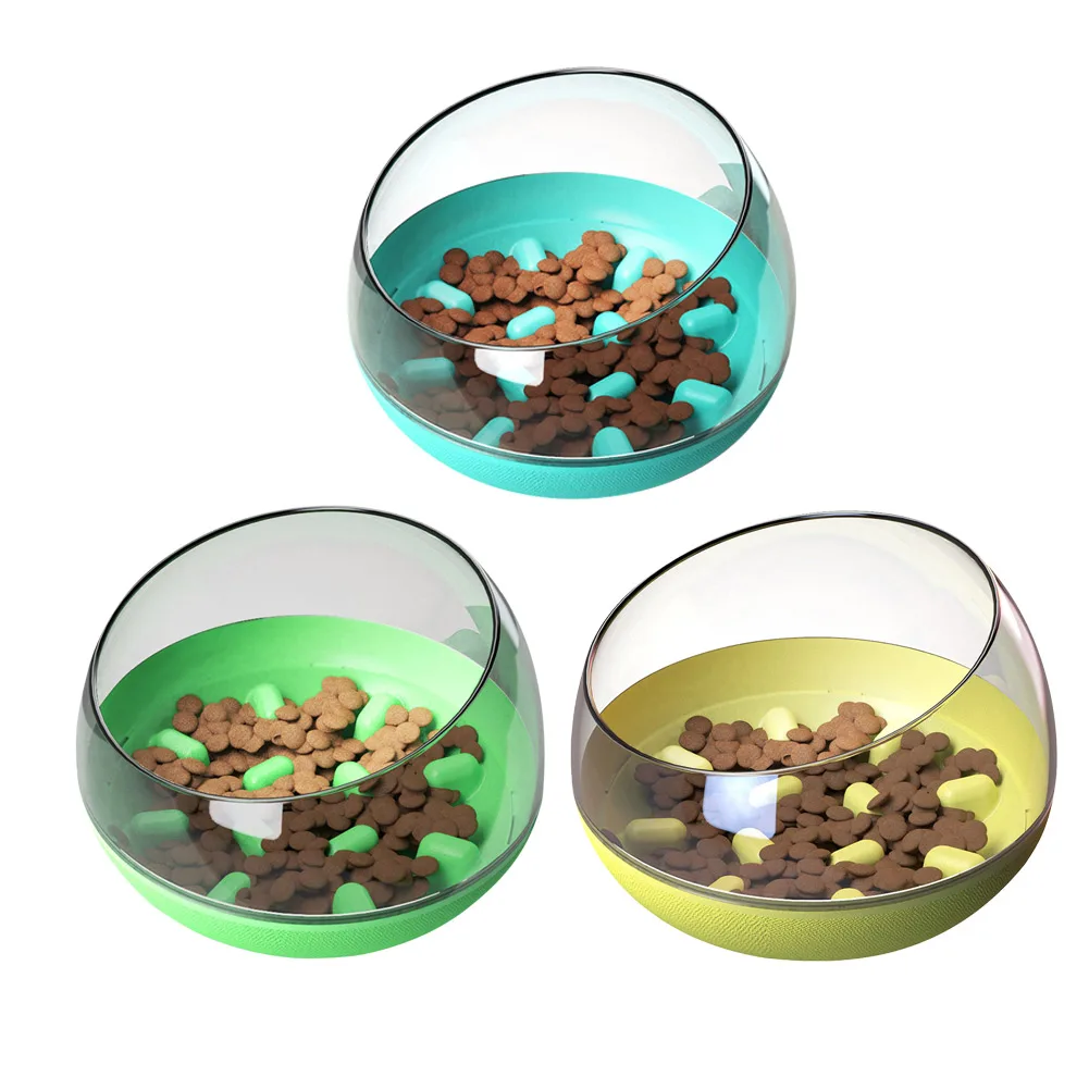 

Capsule Pet Dog Feeder Food Bowl Puzzle Tumbler Slow Feeding Bowls Eating Dispenser Feeding Tilted Puppy Space Supplies