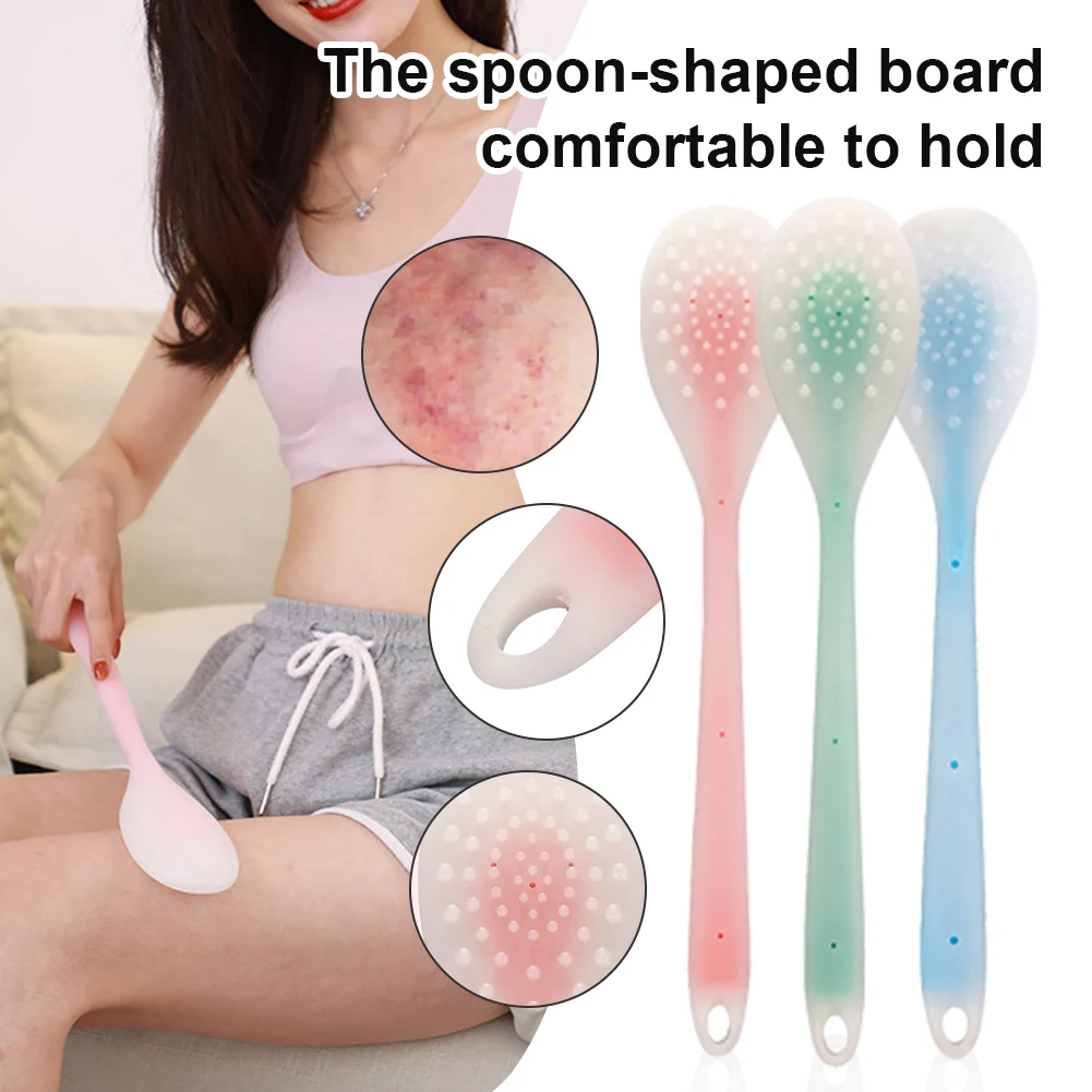 

3 Colors Silicone Meridian Beat Fever Board Gua Sha Massage Stick Palm Beat Fever Stick Body Massager Hammer Health Care