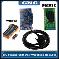 cnc kit pm53c nc studio 3 axis controller v8 compatible weihong control system usb wireless remote control handle xhc whb02