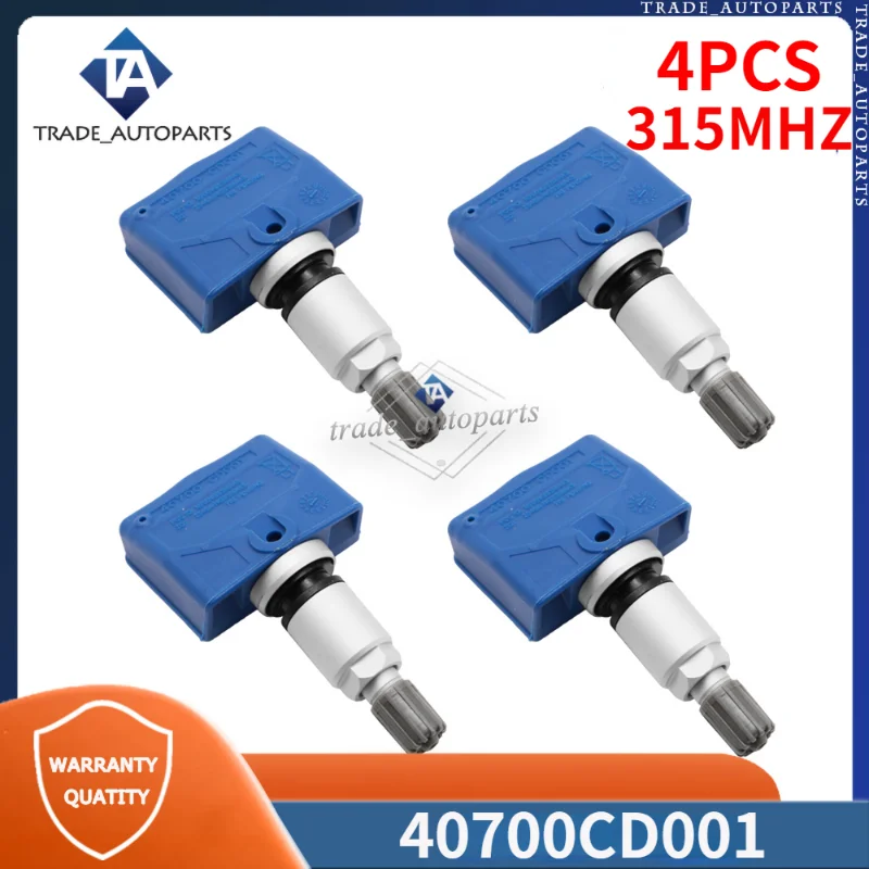 

40700CD001 40700-CD001 TPMS Tire Pressure Monitor Sensor 4Pcs For Infiniti Fx Q45 Qx4 Nissan 350z Murano Pathfinder Titan Xterra