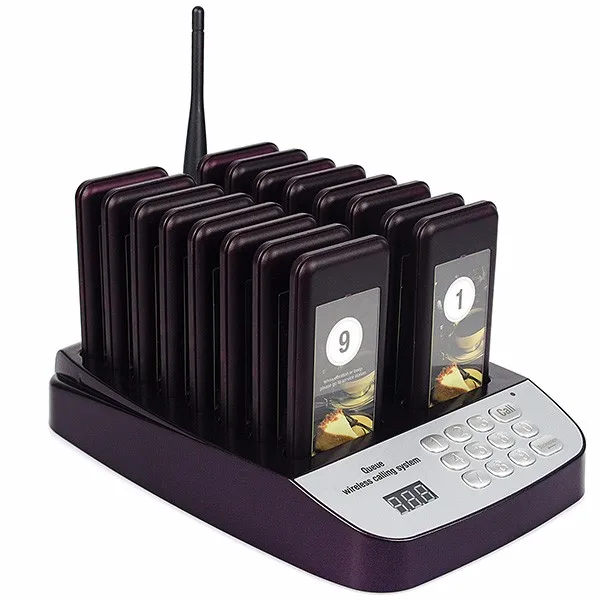 

Spanish stock 16 pagers wireless restaurant waiter call