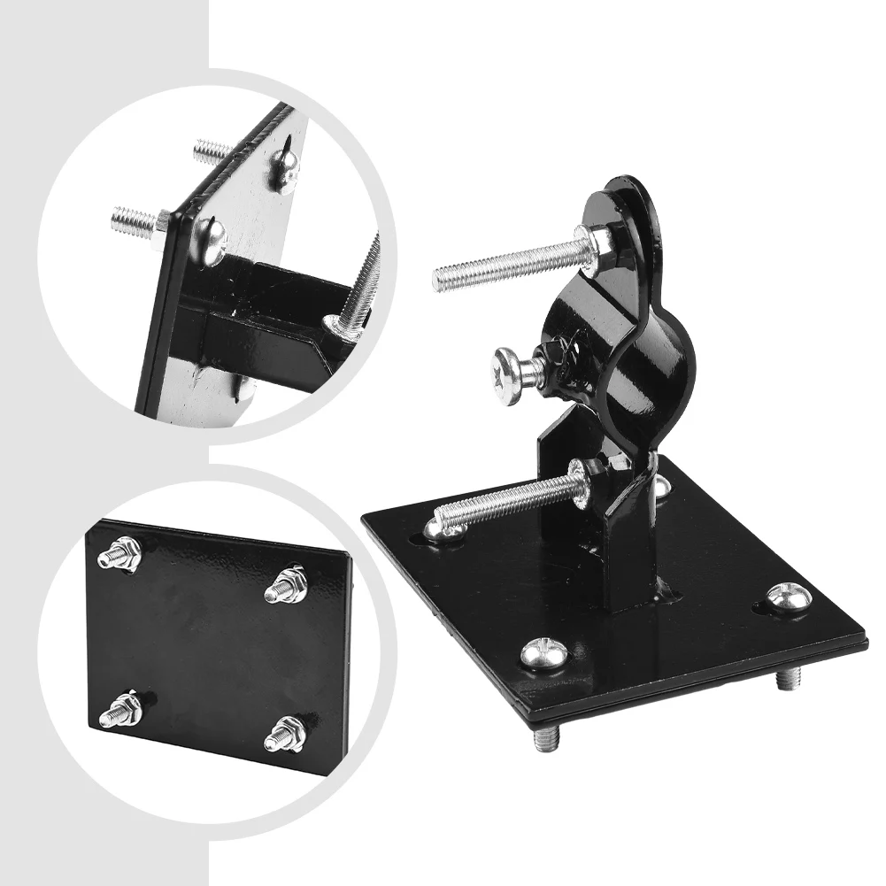 

Base Bracket Bike Basket Clip Metal Mounting Adapter Simple Installation 1pc Black Brand New Durable And Practical