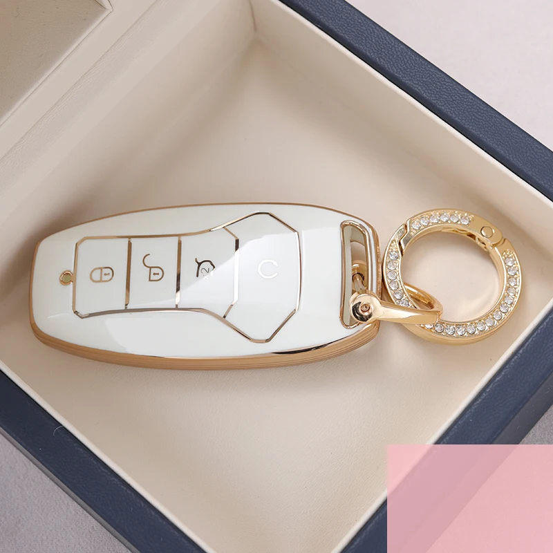 

Чехол для автомобильного ключа из ТПУ для BYD Song PRO Han EV Max Tang DM Qin PLUS Yuan Dolphin Atto 3, защитный держатель, аксессуары