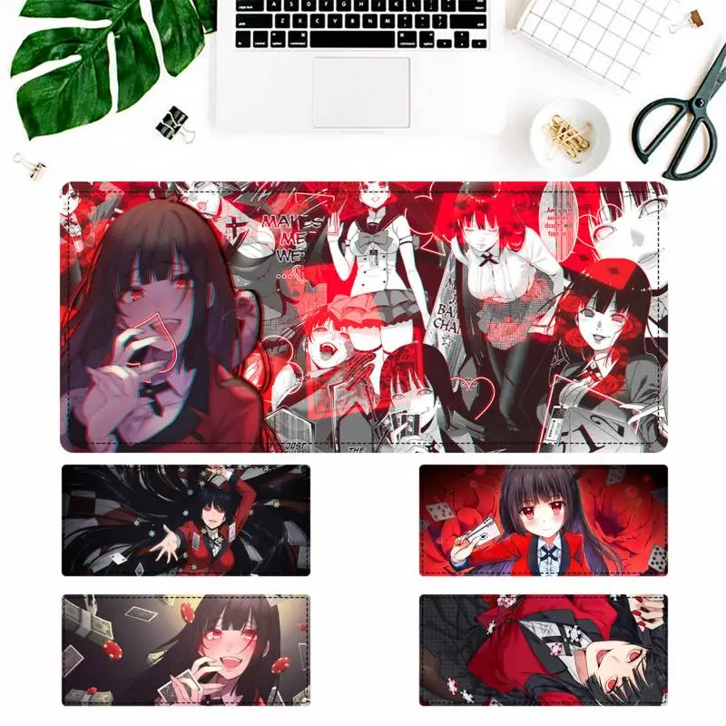 

Nice Kakegurui Jabami Yumeko Mouse Pad Gaming MousePad Large Big Mouse Mat Desktop Mat Computer Mouse pad For Overwatch