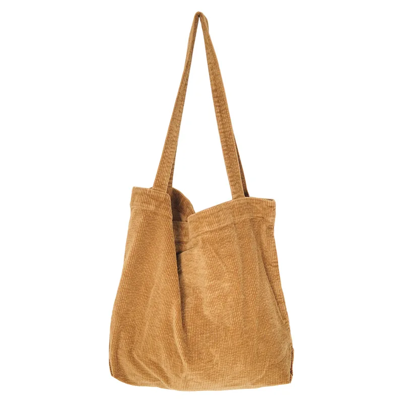 

2022 Shopper Bag Designer Handbag Corduroy Bag For Women Autumn and Winter Girls Student Bookbag Female Canvas Shoulder Tote Bag