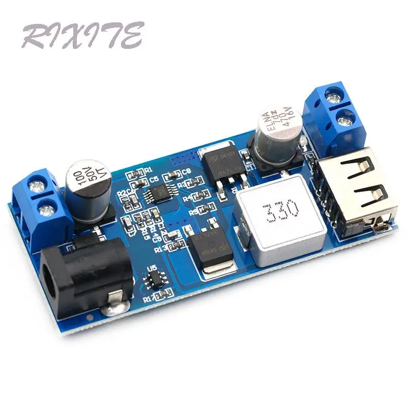 

DC-DC 24V/12V To 5V 5A Step Down Power Supply Buck Converter Replace LM2596S Adjustable USB Step-down Charging Module For Phone