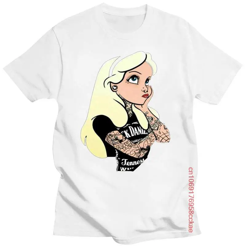 

Camiseta Punk Rock y de Alicia en el país de las Maravillas, ropa tamaño S-3XL, Unisex, moda