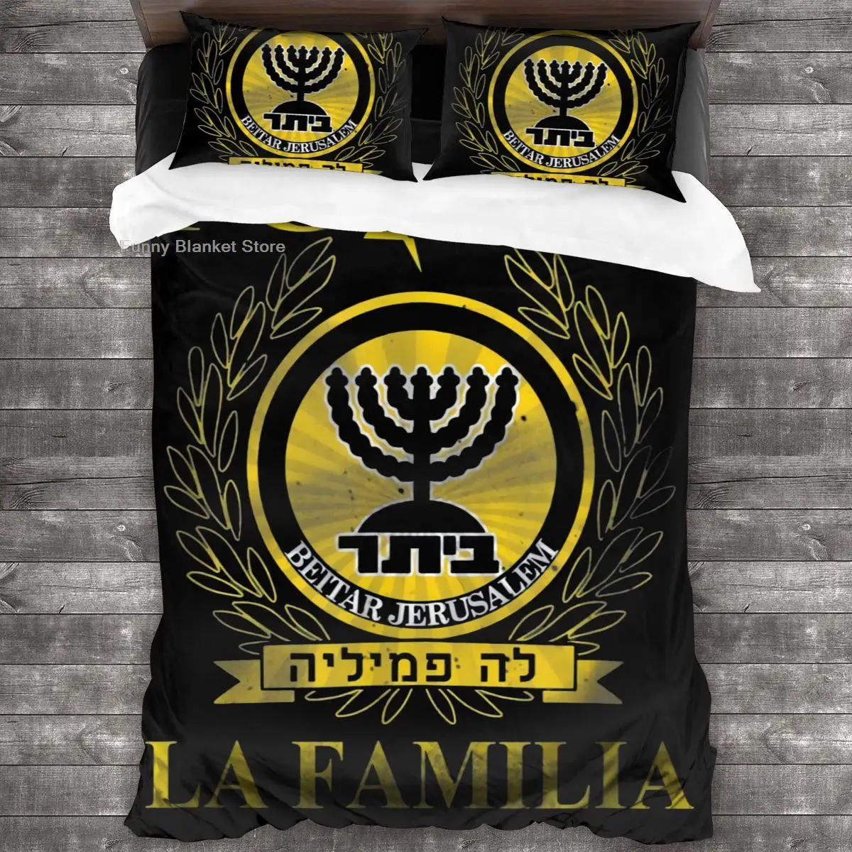 

Israel Beitar Jerusalem Fc Bedding Set Single Twin Full Queen King Size Bed Set Aldult Kids Bedroom Duvetcover Sets 3D Print