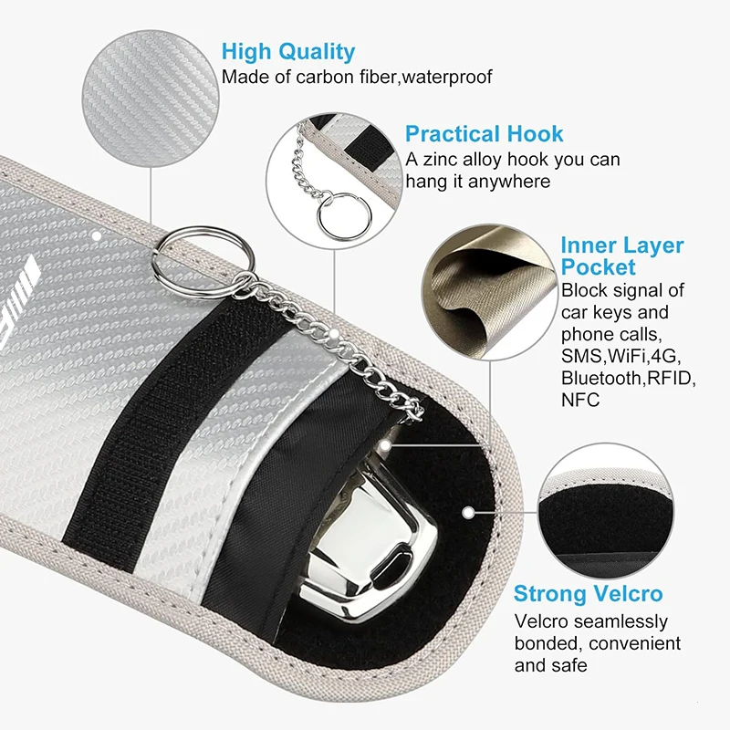 Защитная противоугонная сумка для автомобильных ключей аксессуары хранения